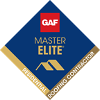 GAF Master Elite certified contractor badge